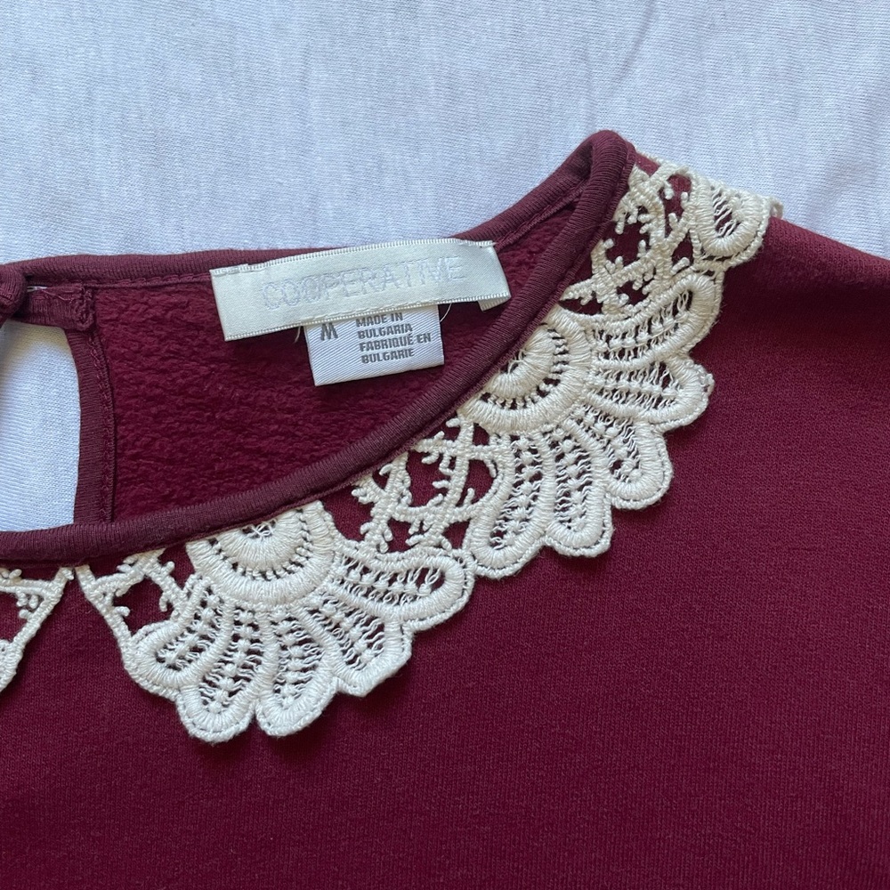 BOGO 🛍️ Urban Outfitters Preppy Fleece Lined Sweatshirt - Picture 3 of 6